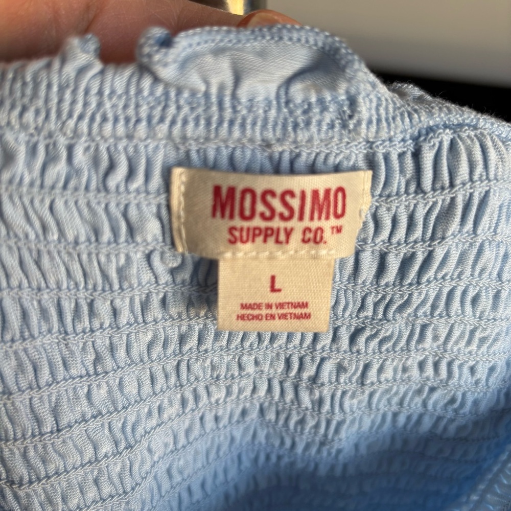 Women's Mossimo Blue Angel Off Shoulder Blouse - Picture 3 of 3
